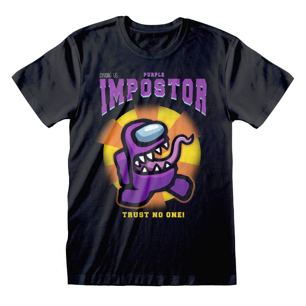 Among Us - Purple Impostor Herren T-Shirt - Schwarz